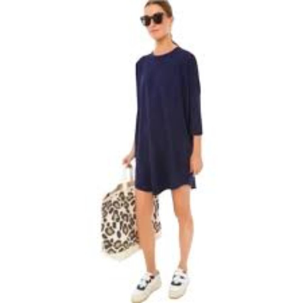 ✅ Tuckernuck Pomander Place Sue Sweatshirt Dress BLACK Tunic XS/SMALL